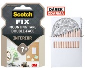 Montn pska Scotch, 19 mm x 1,5 m, oboustr., 2 ks - Akce