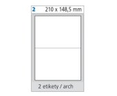 Etiketa arch A4 Economy 210x148,5 mm, bl 100 list