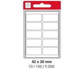 Etikety pro run popis 42 x 20 mm, 10 list, 100 ks, bl