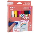 Barva na sklo Apli Color Sticks Window,6 barev