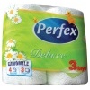 Toaletní papír Perfex Deluxe, třívrstvý, celulóza, 4 ks